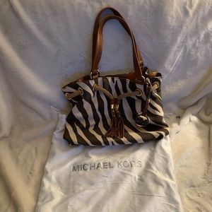 Wild Michael Kors Tote with a Fab Zebra Pattern